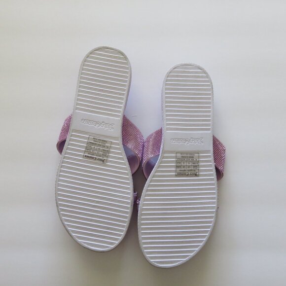 Juicy Couture Bling Lavender Slides Size 10 - Picture 6 of 7